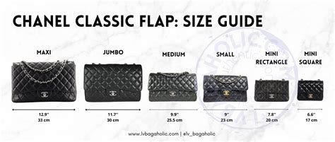 chanel flap bag size comparison chart|Chanel flap bag size comparison.